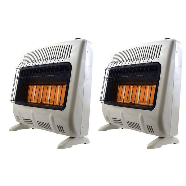 Mr. Heater 30,000 BTU Vent Free Radiant Propane Indoor Outdoor Heater (2-Pack)