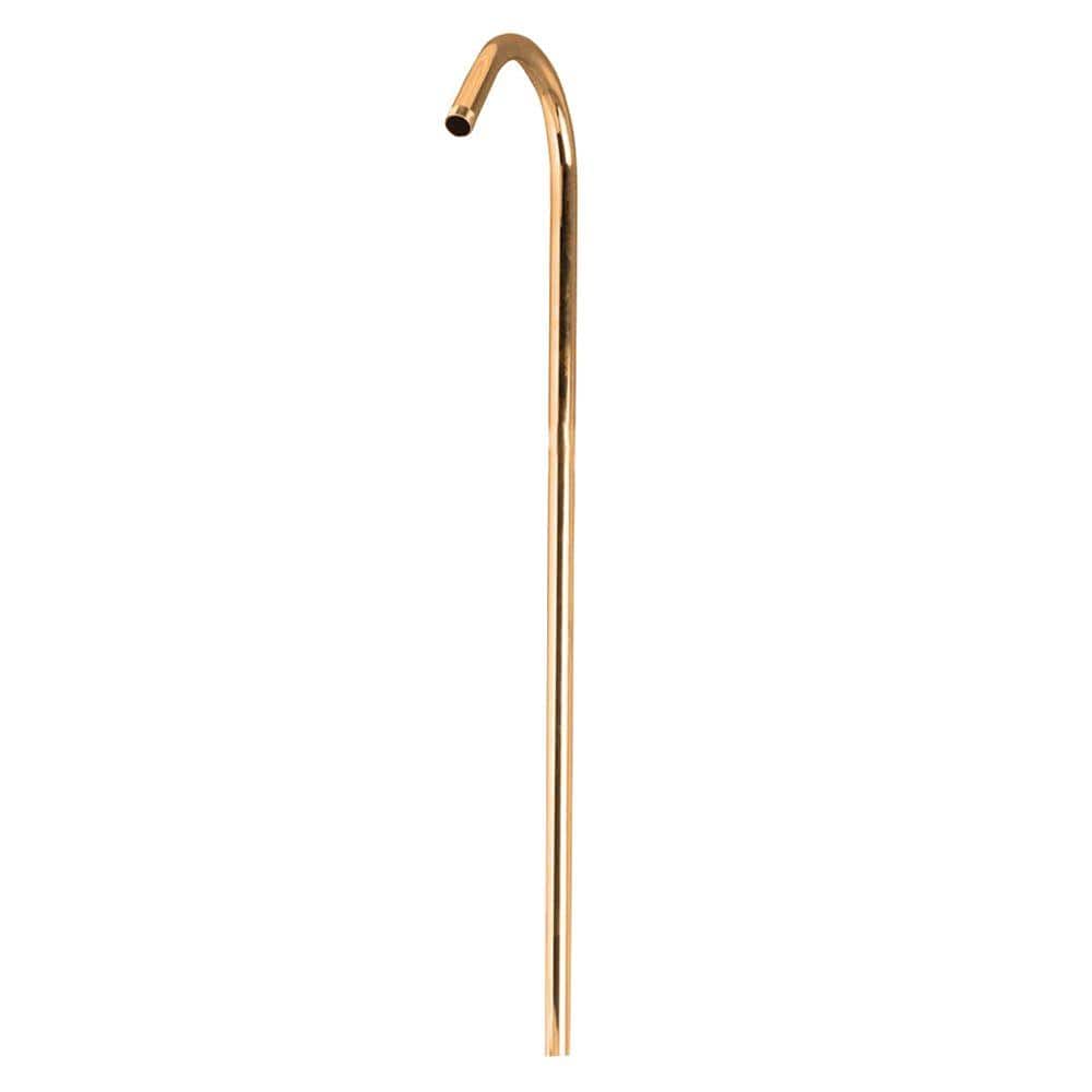 62" Polished Brass Modern Shower Riser