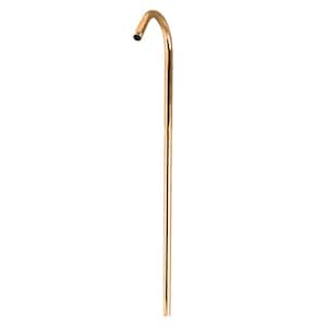 62 in. Shower Riser Only in Polished Brass