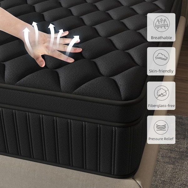Comfort Full Medium Memory Foam Hybrid 12 in. Bed-in-a-Box Mattress