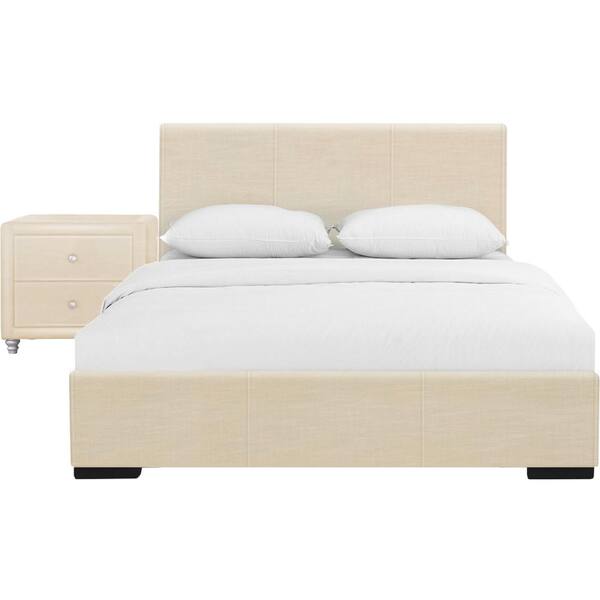 Camden Isle Hindes 80.5 in. 2-Piece Beige Twin Bedroom Set