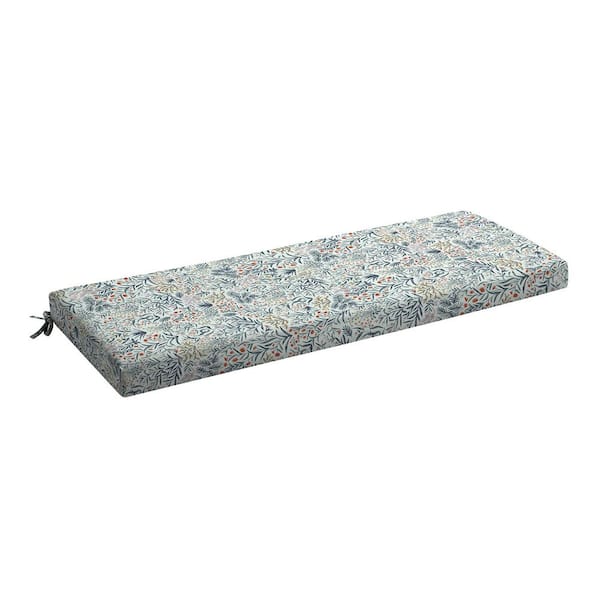 ARDEN Foam Outdoor Rectangular Bench Cushion 48 x 18 Made with ProFoam Rain-Proof Fade Resistant Pistachio Botanical