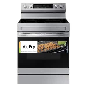 30 in. 5.3 cu. ft. Slide-In Electric Range in Stainless Steel with Self  Clean