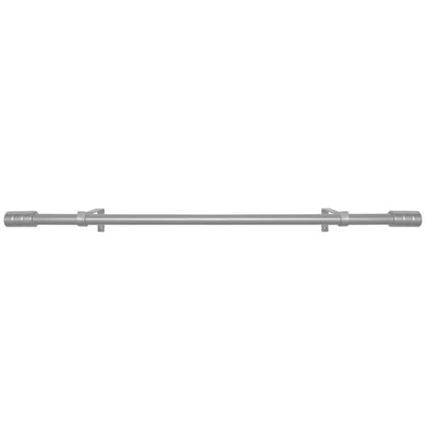 ACHIM Buono II Cole Silver Decorative Rod and Finial 28-48 in.