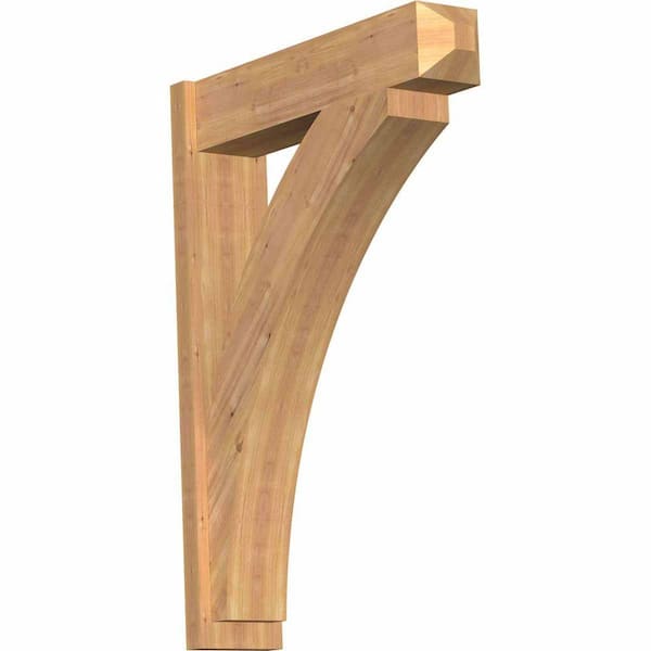 Ekena Millwork 8 in. x 44 in. x 32 in. Western Red Cedar Thorton Craftsman Smooth Outlooker