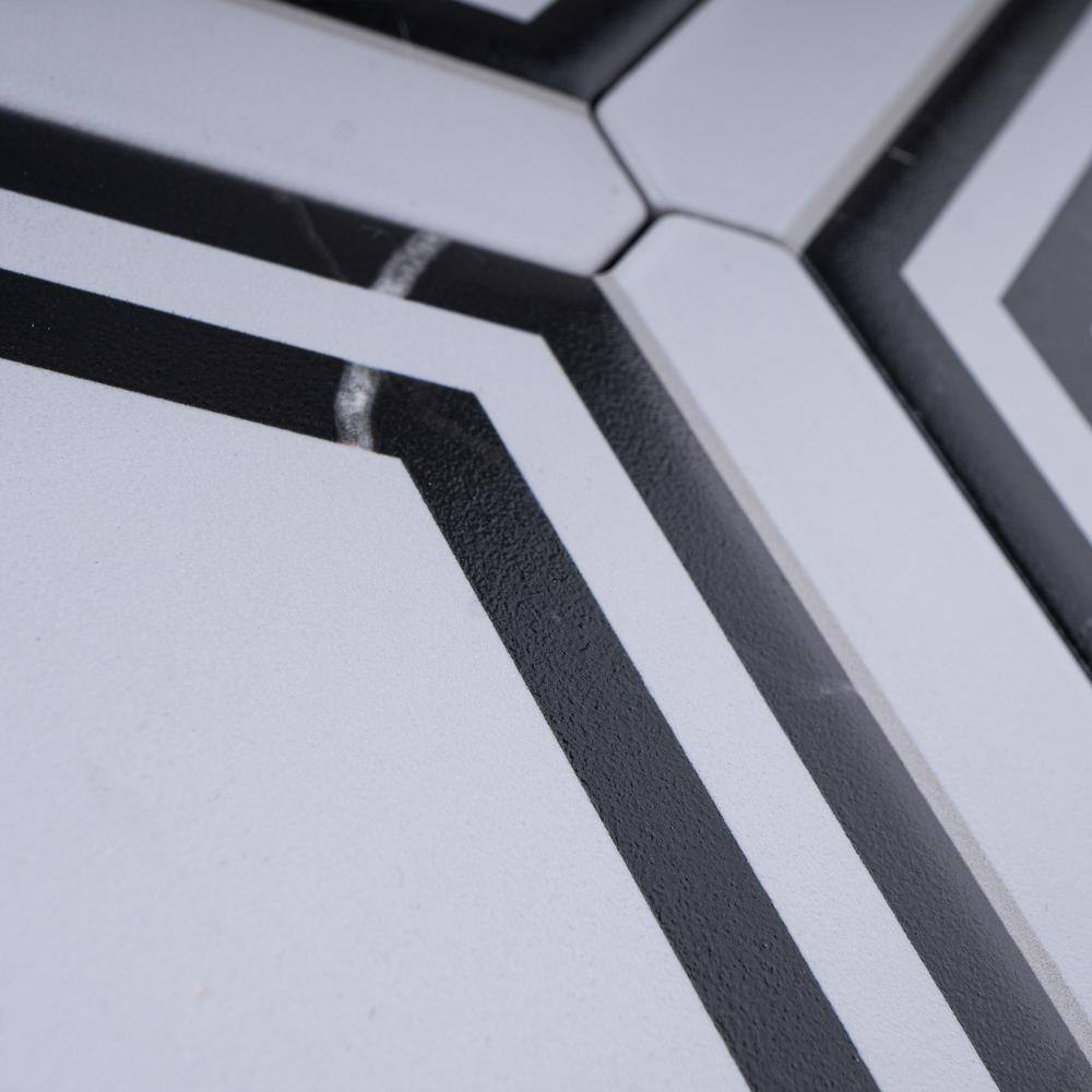 Day White Hexagon Matte Porcelain Wall & Floor Tile
