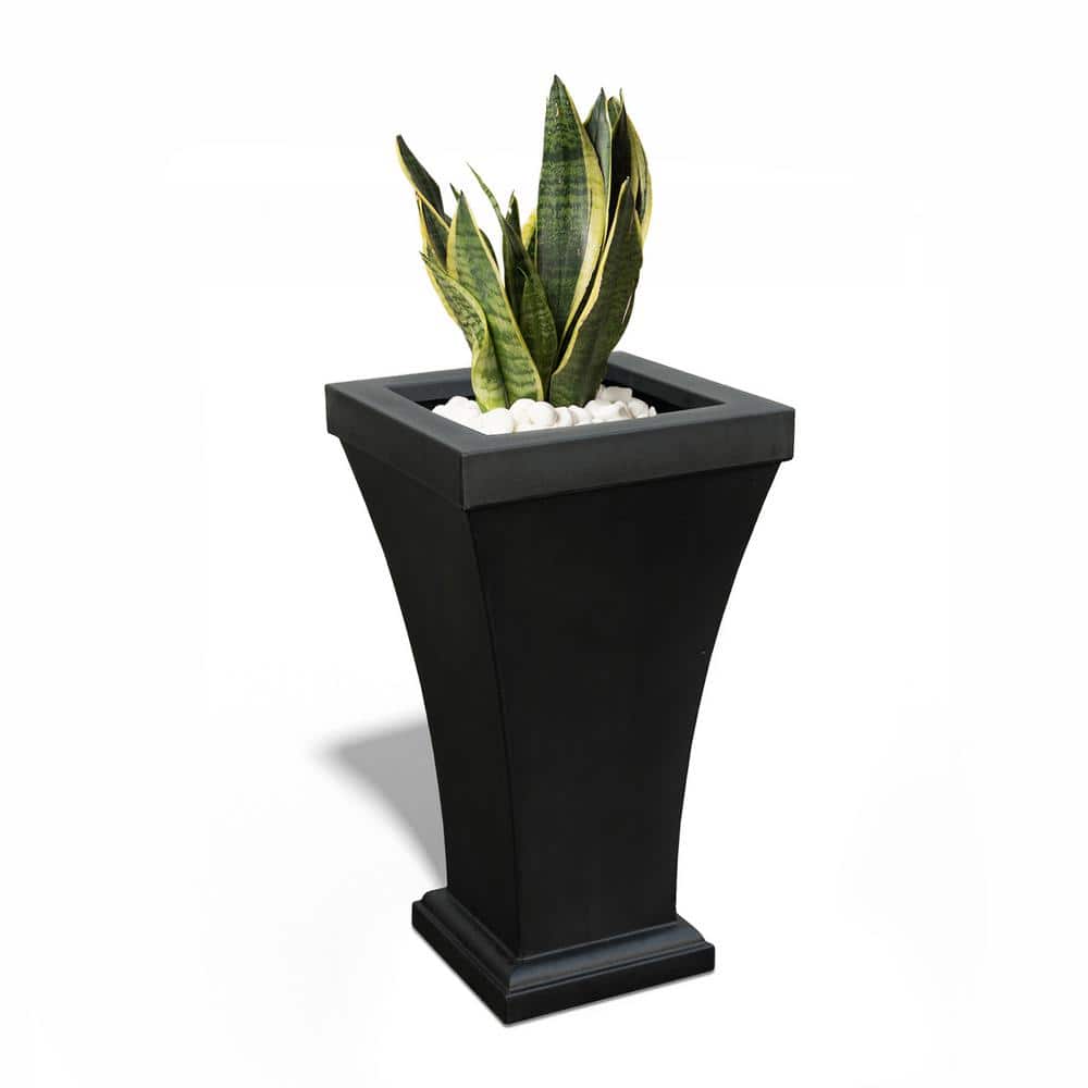 Mayne - Modesto 42in Tall Planter - Black