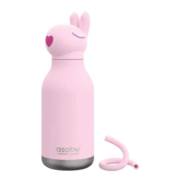 ASOBU Bestie Bottle 16 oz. Pink Bunny Stainless Steel Insulated Water Bottle