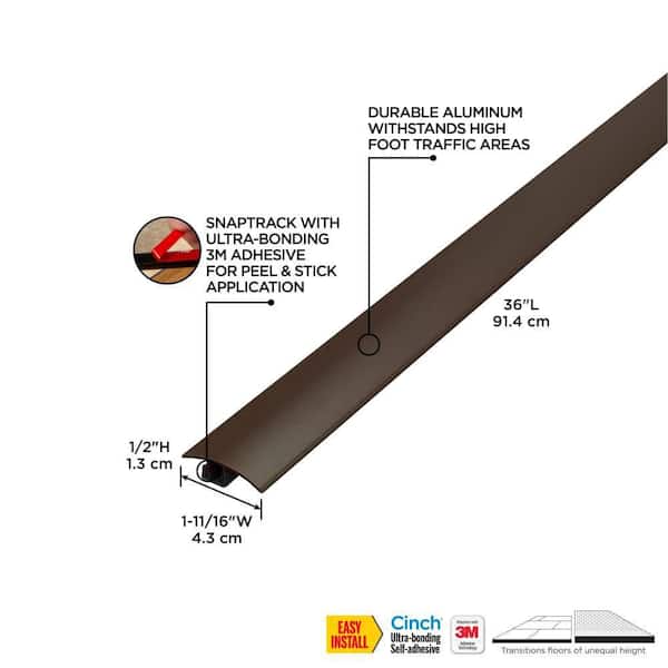 36" FOREST BROWN ALUMINUM CINCH REDUCER W/SNAPTRACK