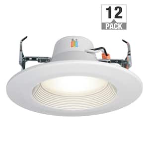 5 in./6 in. Selectable Integrated LED Recessed Trim Downlight 800 Lumens 3000K 4000K 5000K Dimmable (12-Pack)
