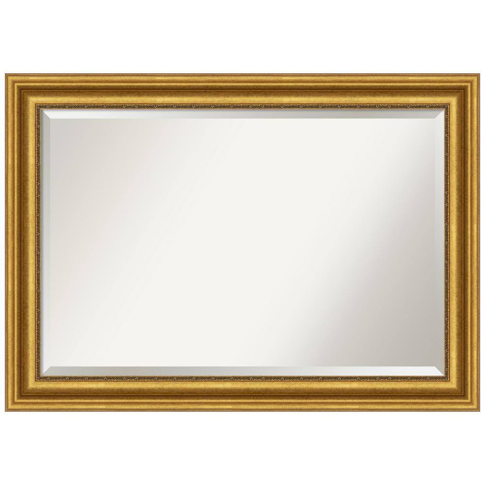 Parlor Gold 41.75" Rectangular Wall-Mounted Bathroom Mirror