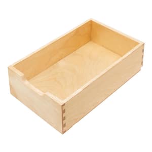 Natural 11 in. Pull Out Kitchen Cabinet Drawer with Soft-Close
