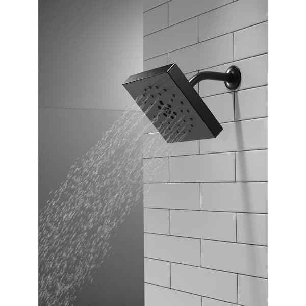 Delta 4-Spray Patterns 1.75 GPM 7.69 in. Wall Mount Fixed Shower