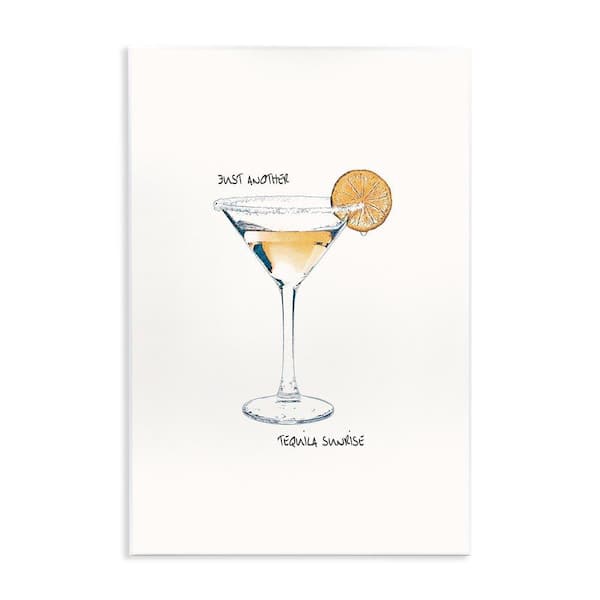 Stupell Industries Just Another Tequilla Sunrise by Graffi*Tee Studios Unframed Food Graphic Art Print 15 in. x 10 in.