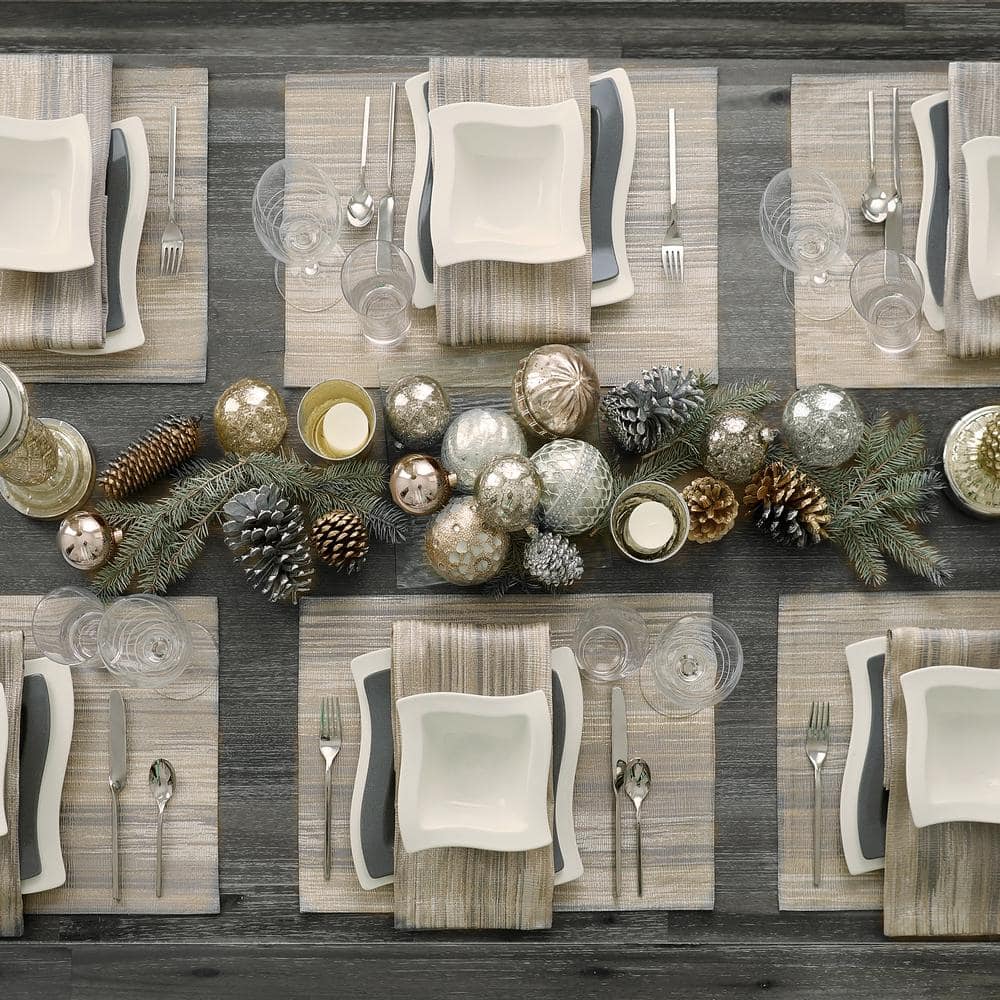 Radcliffe Multi-Color Jacquard Woven Placemats, Set of 4