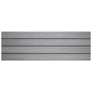UltraShield Naturale 1 ft. x 3 ft. Quick Deck Composite Outdoor Deck Tile in Icelandic Smoke White (15 sq. ft. per Box)