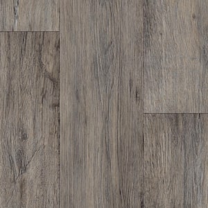 Barnwood Oak Grey Wood Residential Vinyl Sheet Flooring 13.2 ft. Wide x Cut to Length