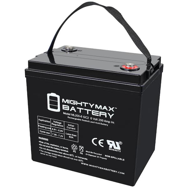 MIGHTY MAX BATTERY 6V 200AH SLA Replacement Battery Compatible with E-Z-Go Golf cart