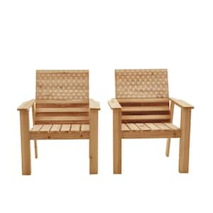 Wood Outdoor Lounge Chair (2-Pack)