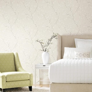 Pearl Cherry Blossom Peel and Stick Wallpaper (Covers 28.18 sq. ft.)