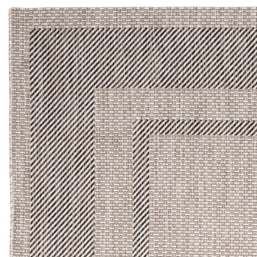 Courtyard CY8477 Power Loomed Indoor/Outdoor Area Rug - Beige/Black - 8'9"x11'9" - Safavieh.
