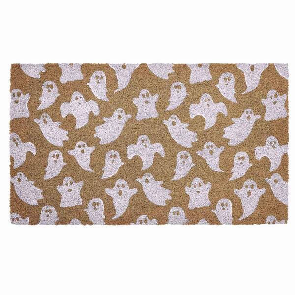 VCNY Home Flying Ghost Multicolor 18 in. x 30 in. Coir Halloween Outdoor Doormat