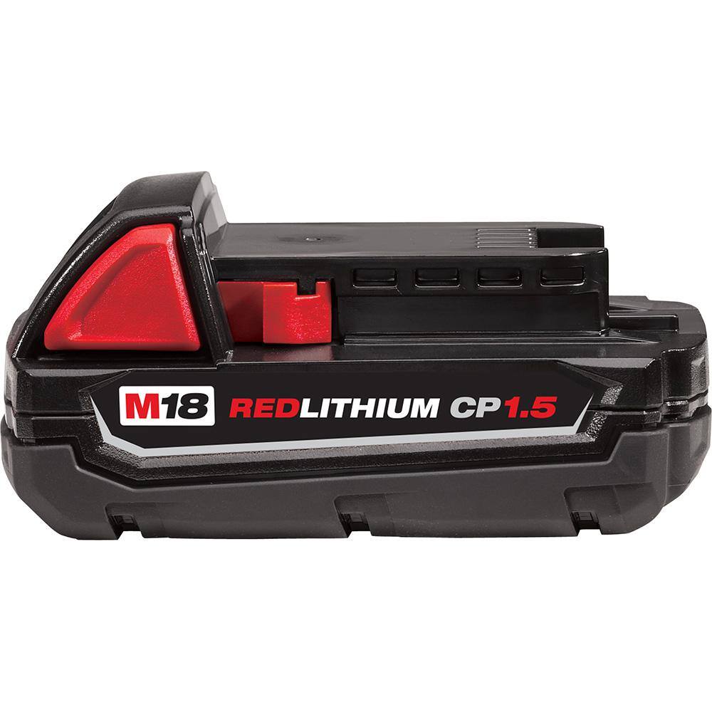 48-11-1815 Milwaukee M18 Compact REDLITHIUM Battery Black/Red for sale online 