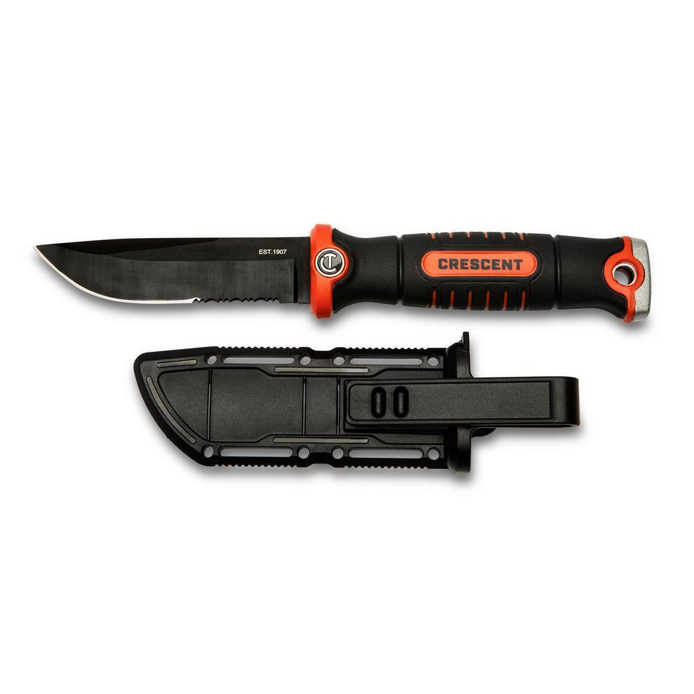 Coast F402 Fixed Blade Knife - 4 Inch Stainless Steel Blade With Sheath, Full Tang Hunting & Utility Knife