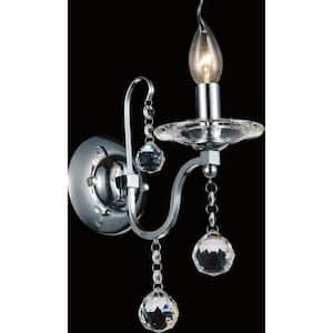 Valentina 1 Light Wall Sconce With Chrome Finish