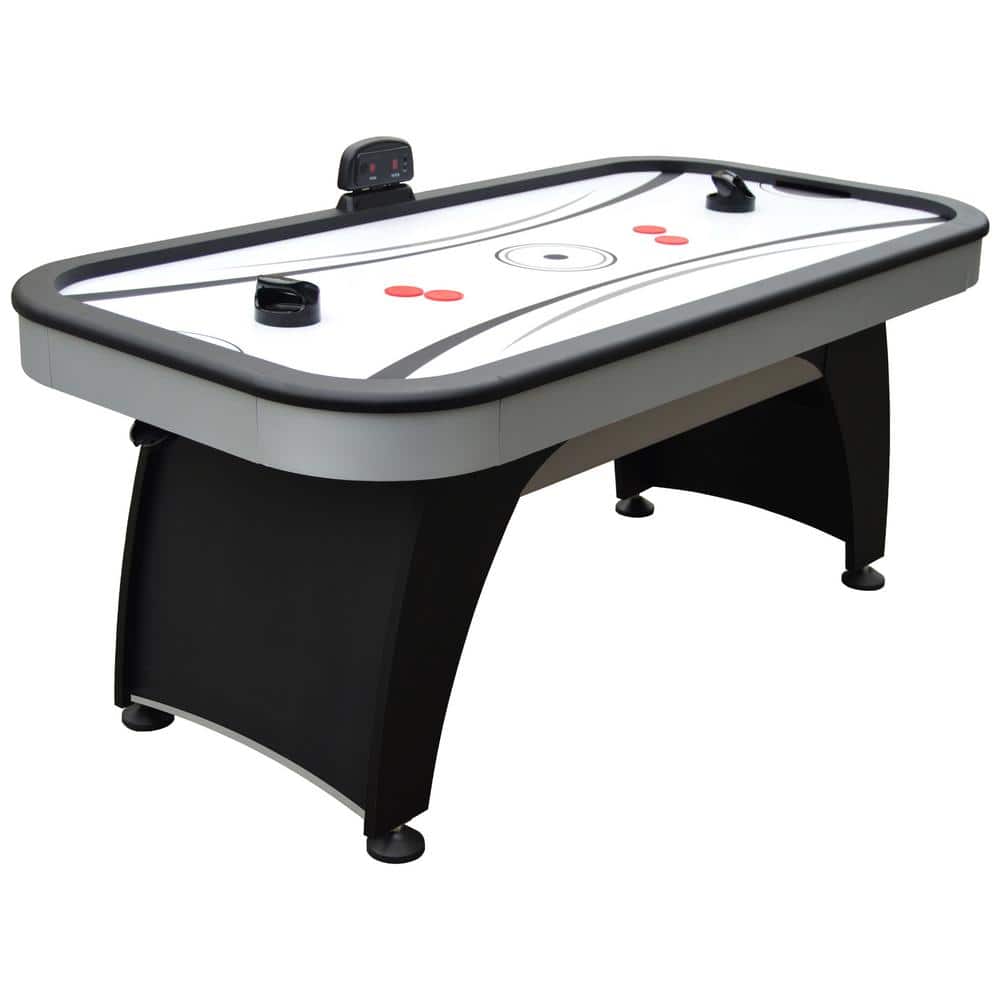 Hathaway Silverstreak 6 ft. Air Hockey Game Table for Family Game Rooms  with Electronic Scoring BG1029H - The Home Depot