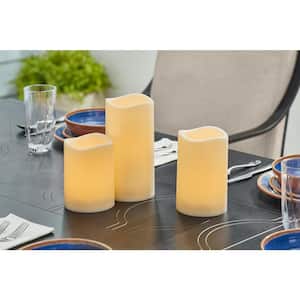 3-Piece Set of Jumbo Outdoor LED Candles