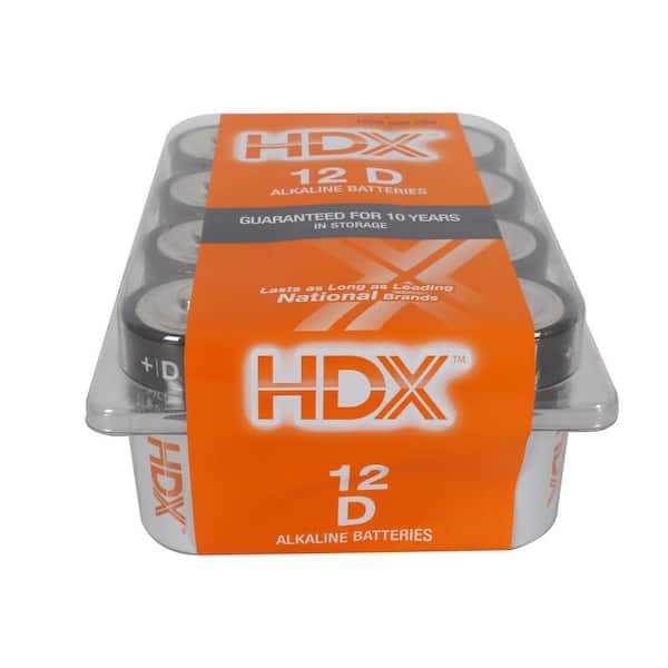 HDX D Alkaline Battery (12-Pack)