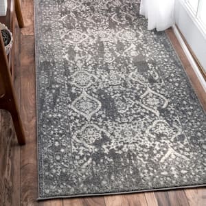 Odell Distressed Persian Silver 3 ft. x 10 ft. Runner Rug