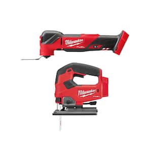 M18 FUEL 18V Lithium-Ion Cordless Brushless Oscillating Multi-Tool with FUEL Jigsaw (Tool-Only)