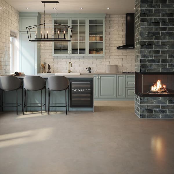 Reina Sky Blue 4 in. x 12 in. Gloss Subway Ceramic Wall Tile (10.98 sq. ft./Case)