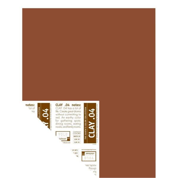 YOLO Colorhouse 12 in. x 16 in. Clay .04 Pre-Painted Big Chip Sample