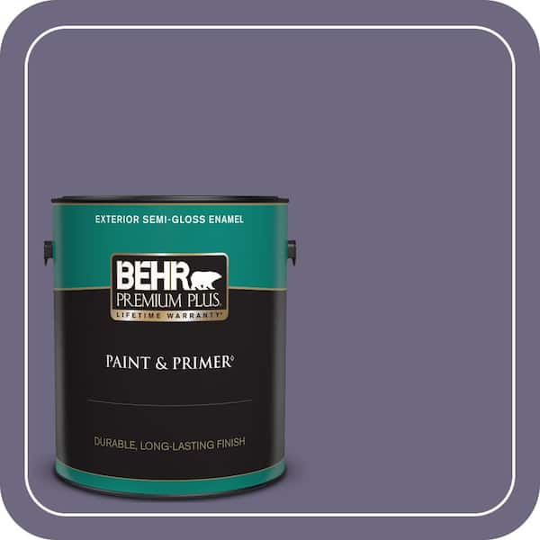 BEHR PREMIUM PLUS 1 gal. #S570-6 New Orleans Semi-Gloss Enamel Exterior Paint & Primer