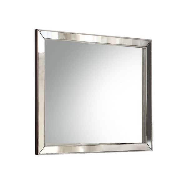 Vynxaria Silver 15 in. W x 26 in. H Decorative Oval Wall Mirror, Accent Mirror for Living Room, Entryway, Bedroom, Office