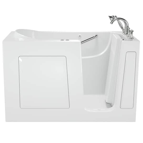 Exclusive Series 60 in. x 30 in. Right Hand Walk-In Air Bath Tub with Quick Drain in White