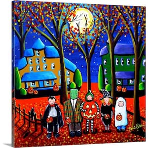 "Halloween Trick or Treat Night" by Renie Britenbucher Canvas Wall Art
