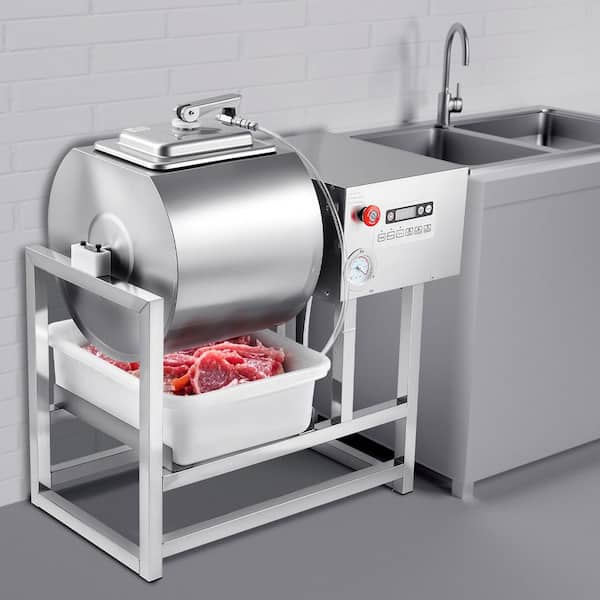 Commercial Meat Tumbler Marinator, 40L Vacuum Tumbler Marinating Machine with Bidirectional Rotation, Stainless Steel