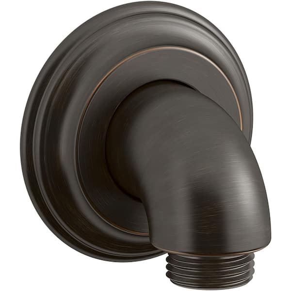 KOHLER Bancroft Wall-Mount Supply Elbow with Check Valve, Oil-Rubbed Bronze