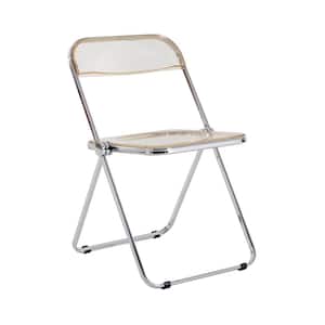 18.5 in. D x 16.33 in. W x 29.52 in. H Gray Metal Portable Folding Chair