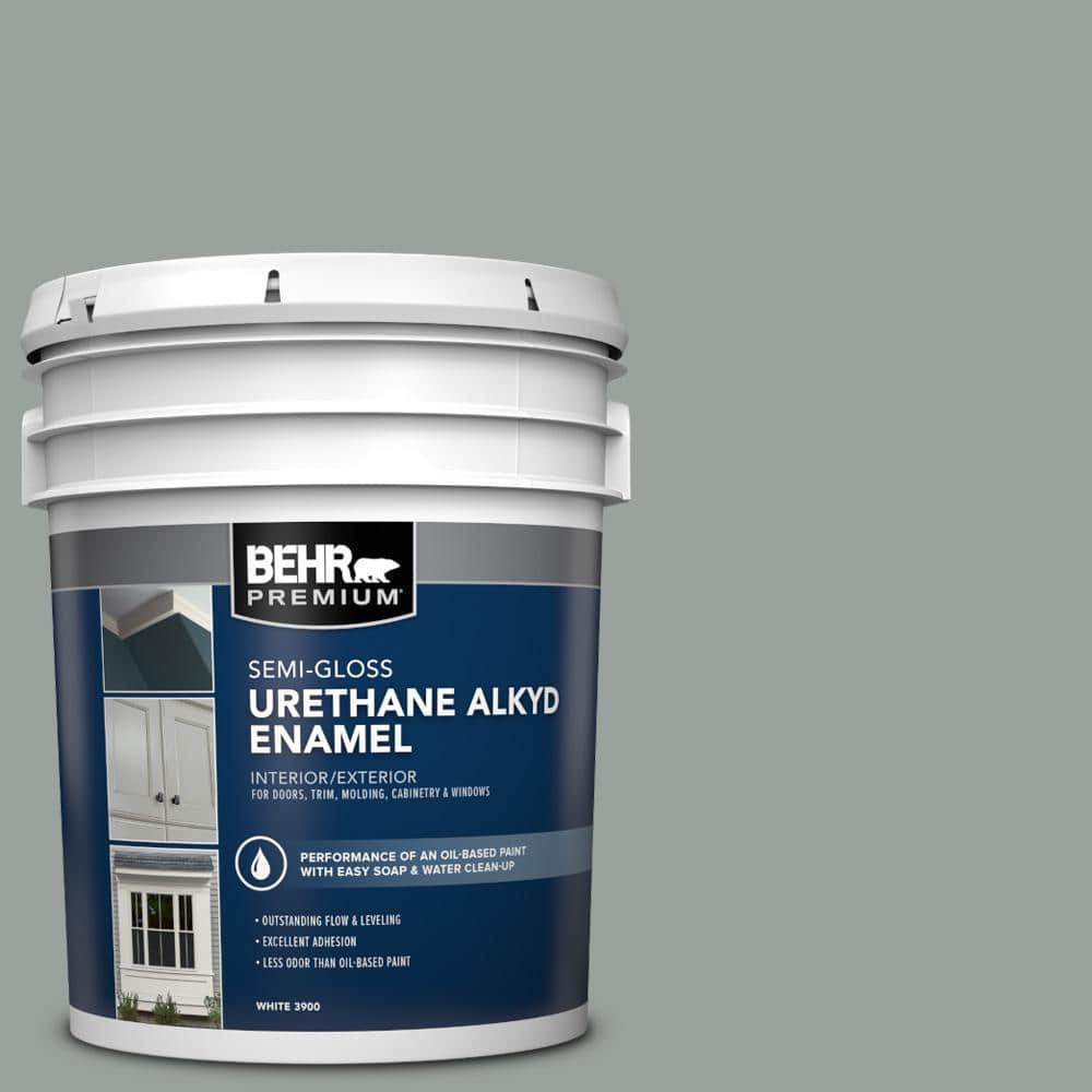 5 gal. #PPU11-16 Brampton Gray Urethane Alkyd Semi-Gloss Enamel Interior/Exterior Paint price history on PriceWatchPro