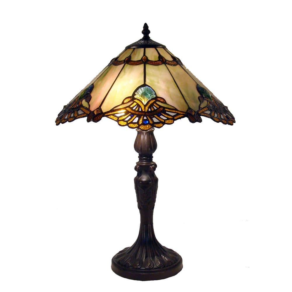 Warehouse of Tiffany 22 in. Tiffany Courtesan Multicolored Table Lamp ...