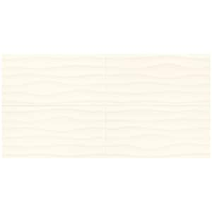 Westover White Wavy 12 in. x 24 in. Glazed Ceramic Wall Tile (15.52 sq. ft./case)