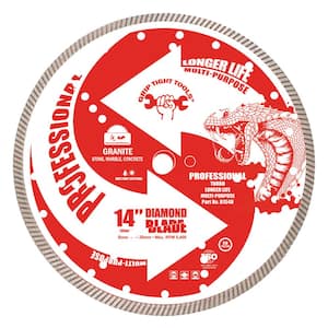 14 in. Professional Turbo Diamond Blade - Stone and Concrete Cutting (3-Pack)