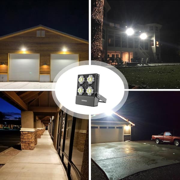 30W Outdoor LED Flood Light, 200W Equiv. 3000lm Super Bright Outdoor Security Light with Switch, IP66 Waterproof, 5700K Daylight White, Landscape