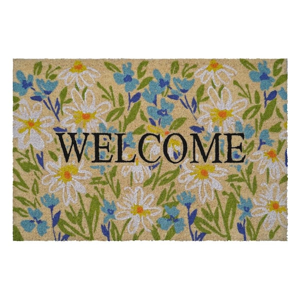 Calloway Mills Field of Daisy Welcome Doormat 24 in. x 36 in.