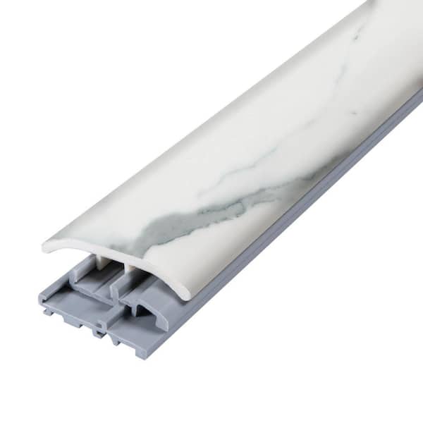 Marble 0.31 in. T x 2 in. W x 78.7 in. L Vinyl 4-in-1 Molding